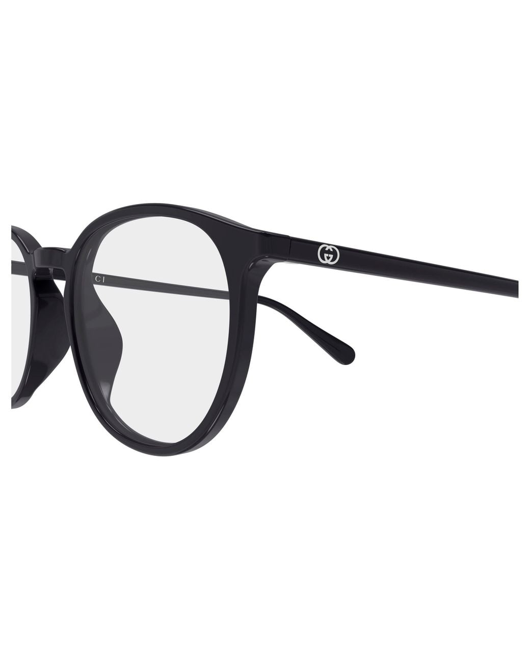 Gucci Black Gg2266Oa 004 Montature Da Vista Acetato Trasparente Rotonda