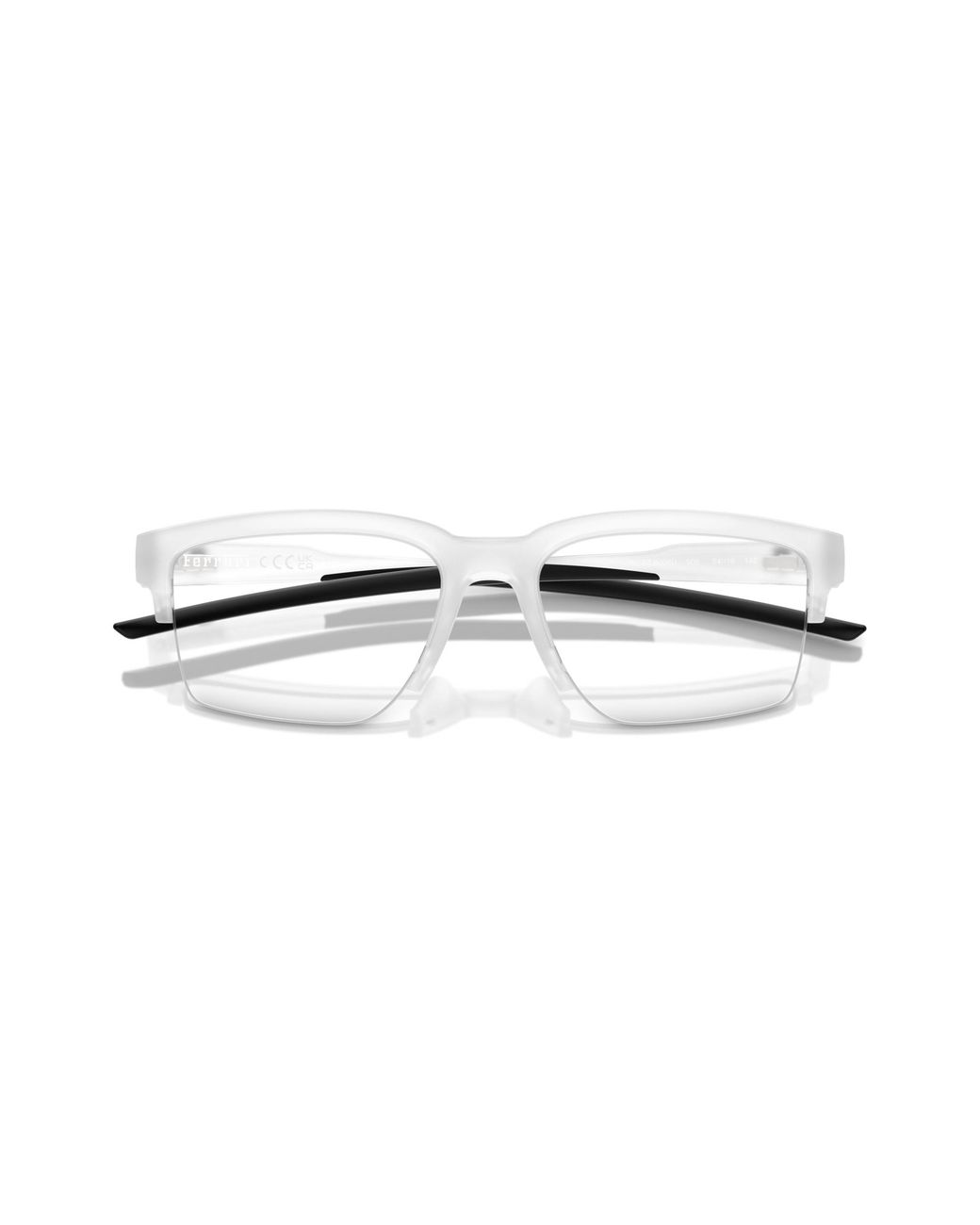 FERRARI SCUDERIA Black Fz8008U 505 Optical Frames Injected Geometric Normal for men