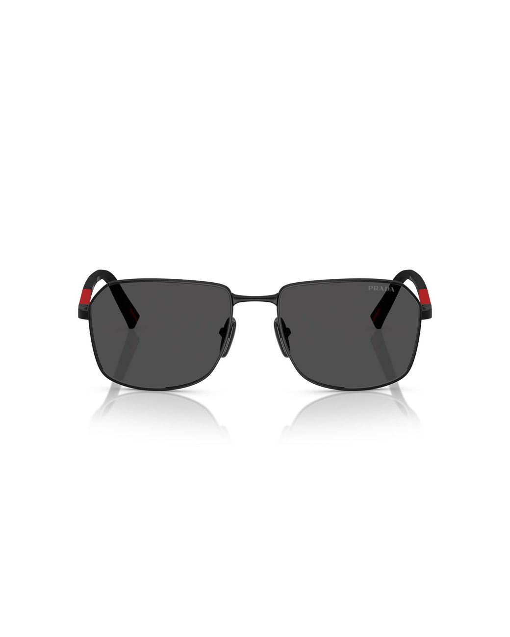 Prada Linea Rossa Black Ps A51S 1Bo06F Sunglasses Metal Squared Normal for men