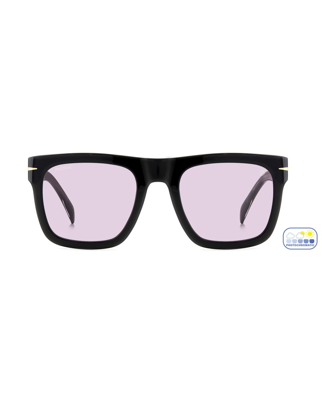 David Beckham Black Db 7000/S Flat 807/Ke Sunglasses Acetate Squared for men