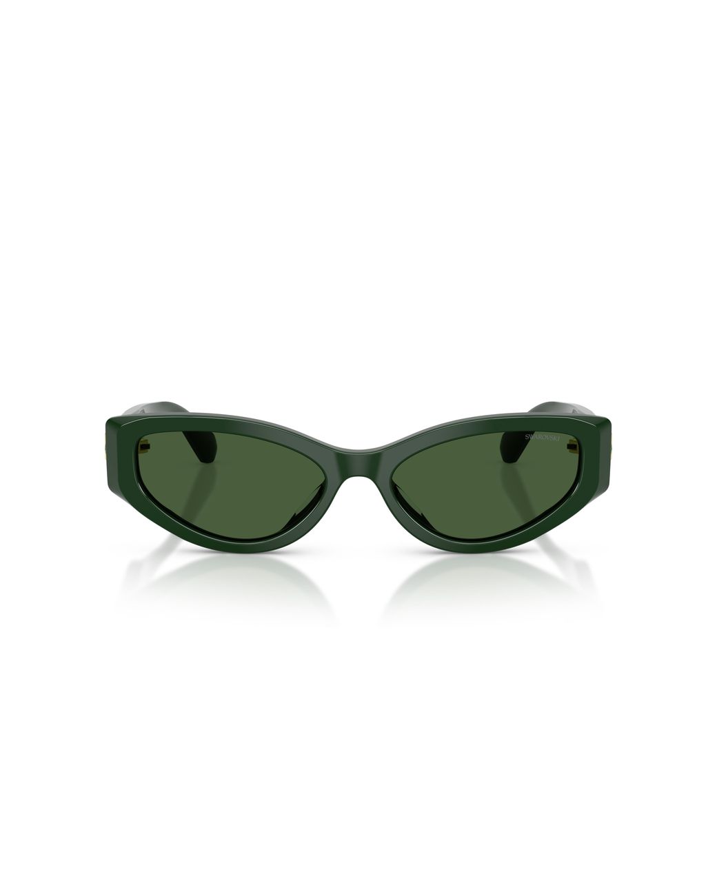 Swarovski Green Sk6045U 102671 Sunglasses Acetate Cat Eye Normal