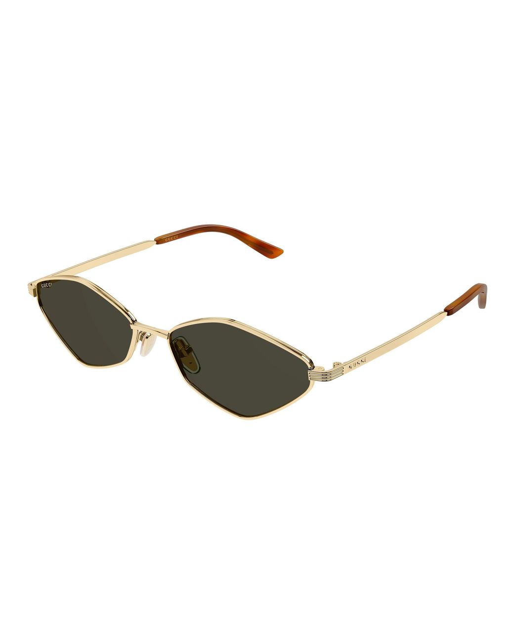 Gucci Black Gg2222S 002 Sunglasses Metal Geometric