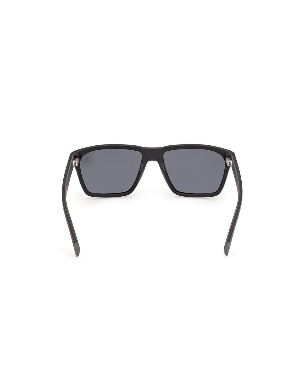 Timberland Black Tb00095 02D Sunglasses Injected Smoke Squared Polarized for men
