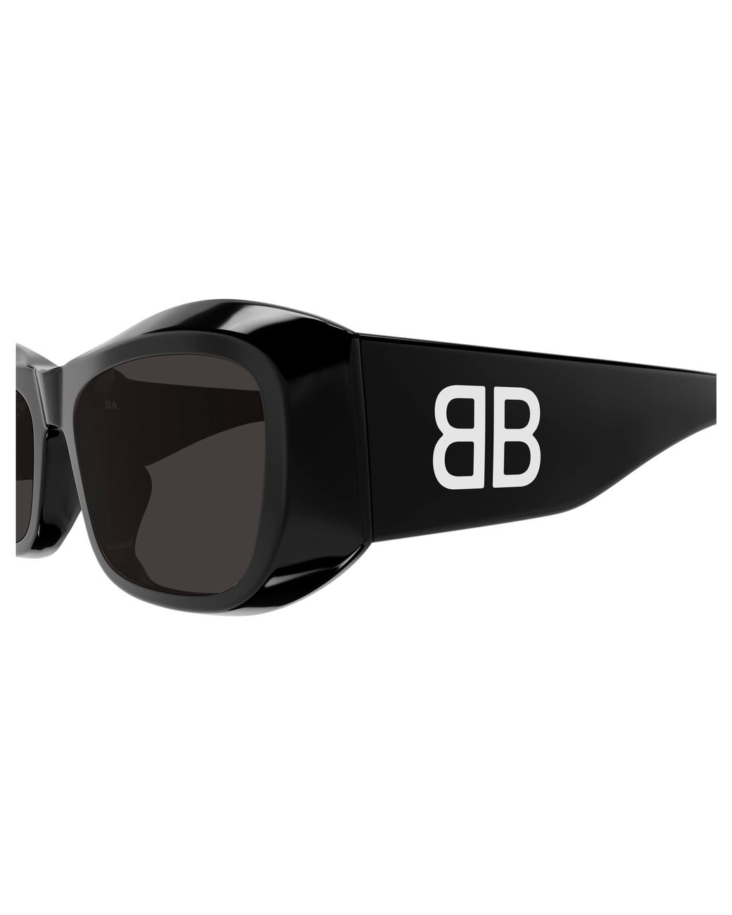 Balenciaga Black Bb0397Sa 001 Sunglasses Acetate Squared
