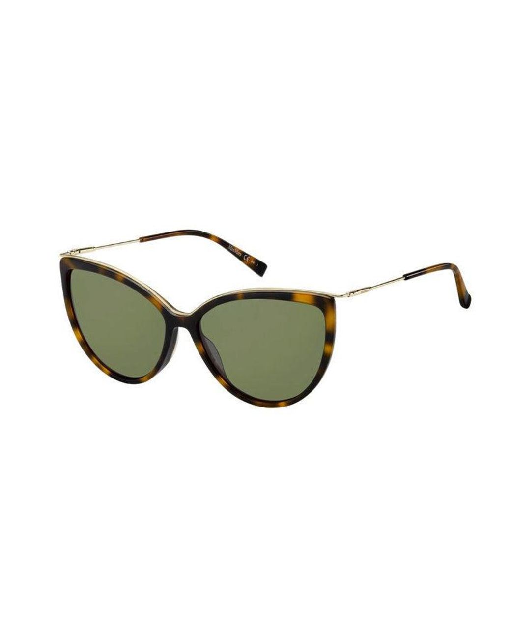 Max Mara Green Mm Classy Vi 086/Qt Outlet Sunglasses Acetate Cat Eye Normal
