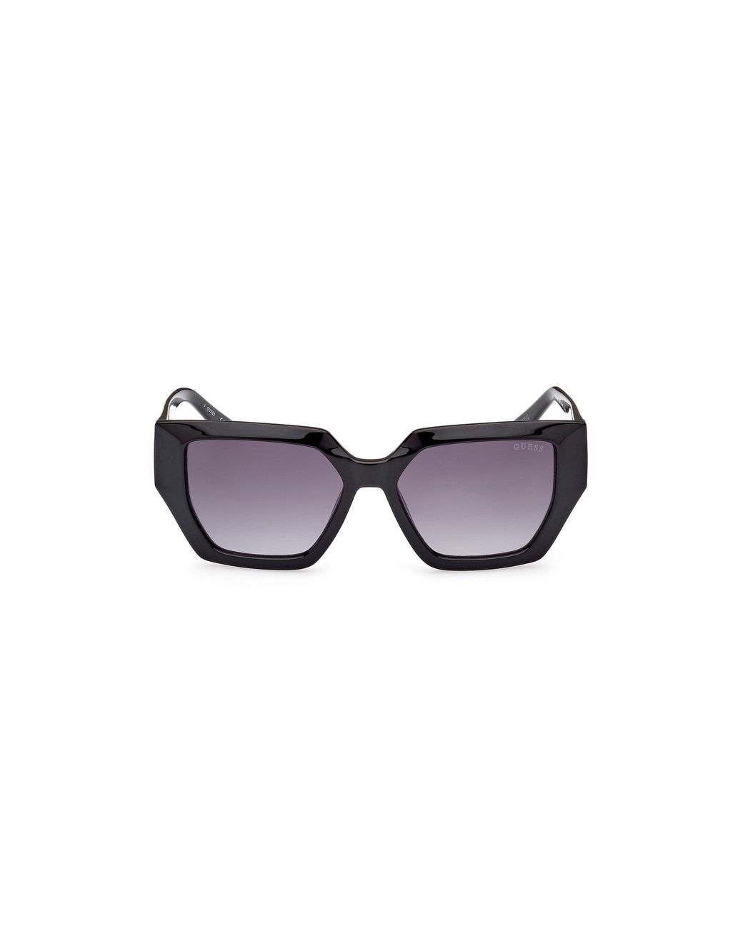 Guess Black Gu7896 01B Sunglasses Injected Geometric Normal Shaded