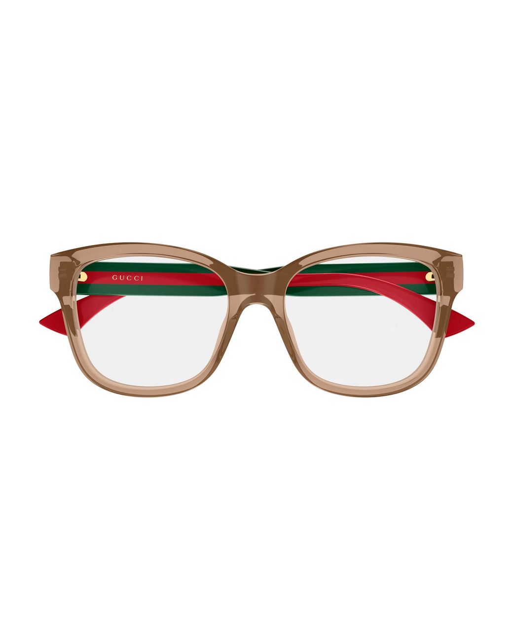 Gucci Black Gg0038Onn Transparent Striped Leg Eyeglasses Frames