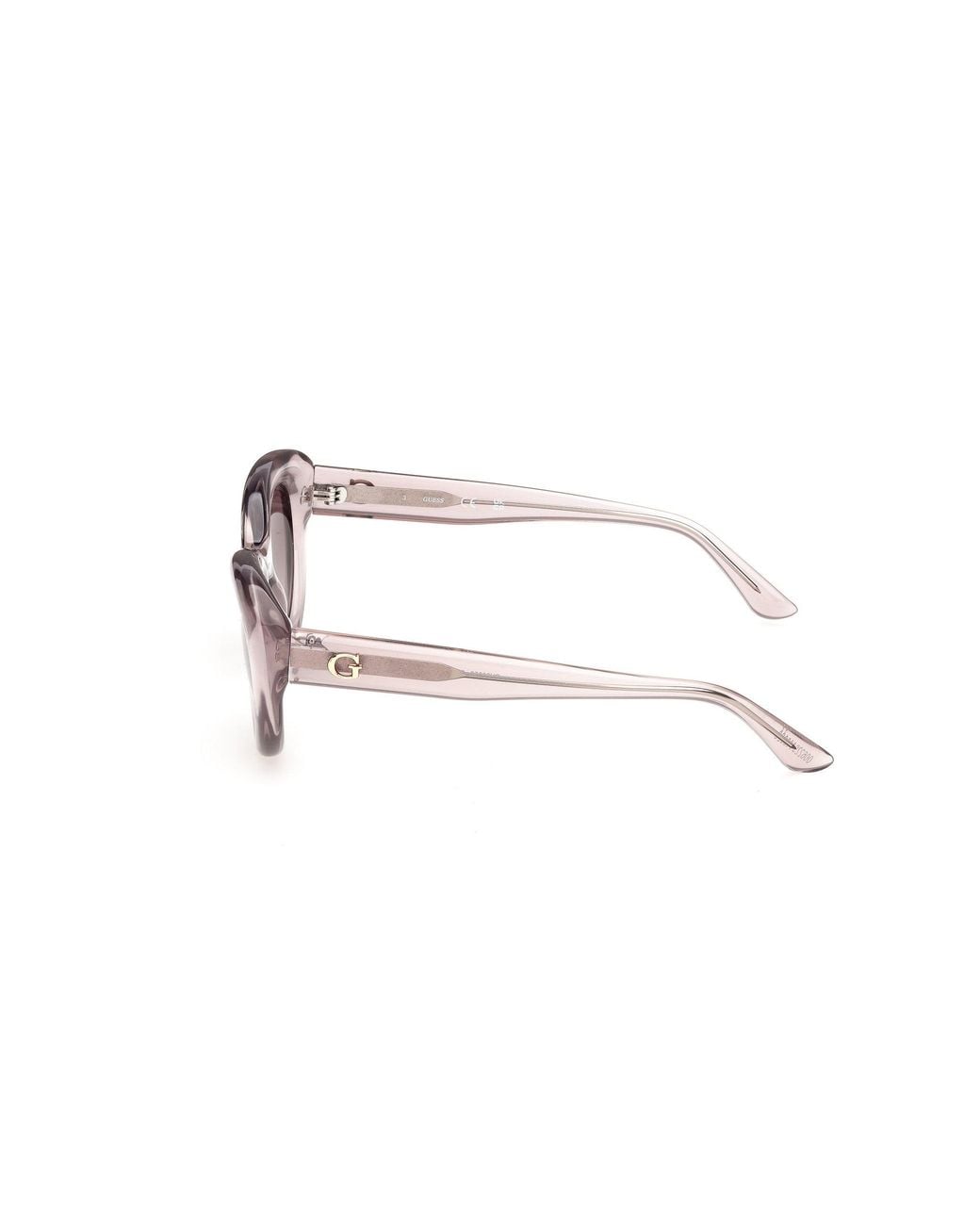 Guess Black Gu00352 57F Sunglasses Injected Cat Eye Normal
