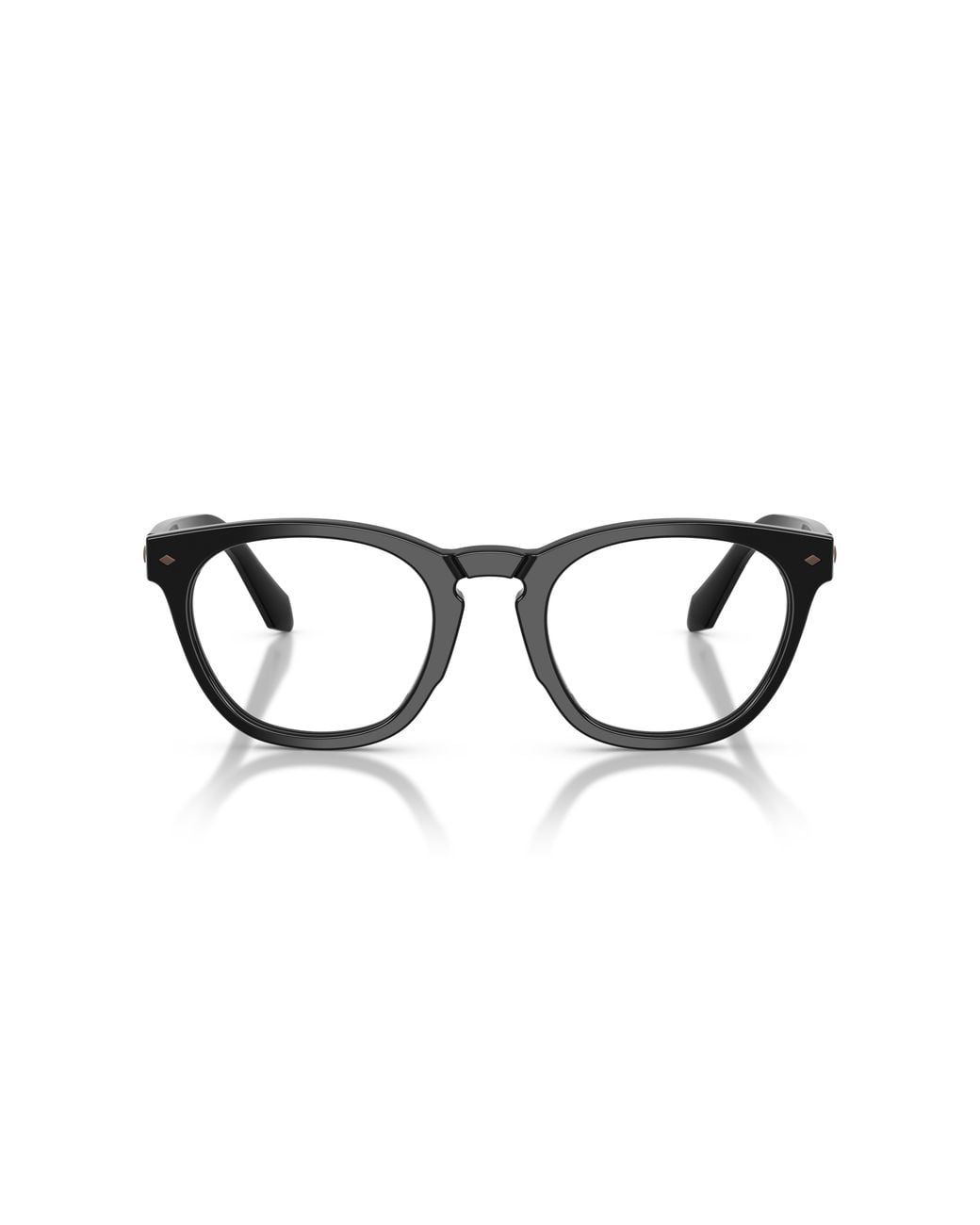 Giorgio Armani Black Ar7284 5875 Optical Frames Acetate Round Normal for men