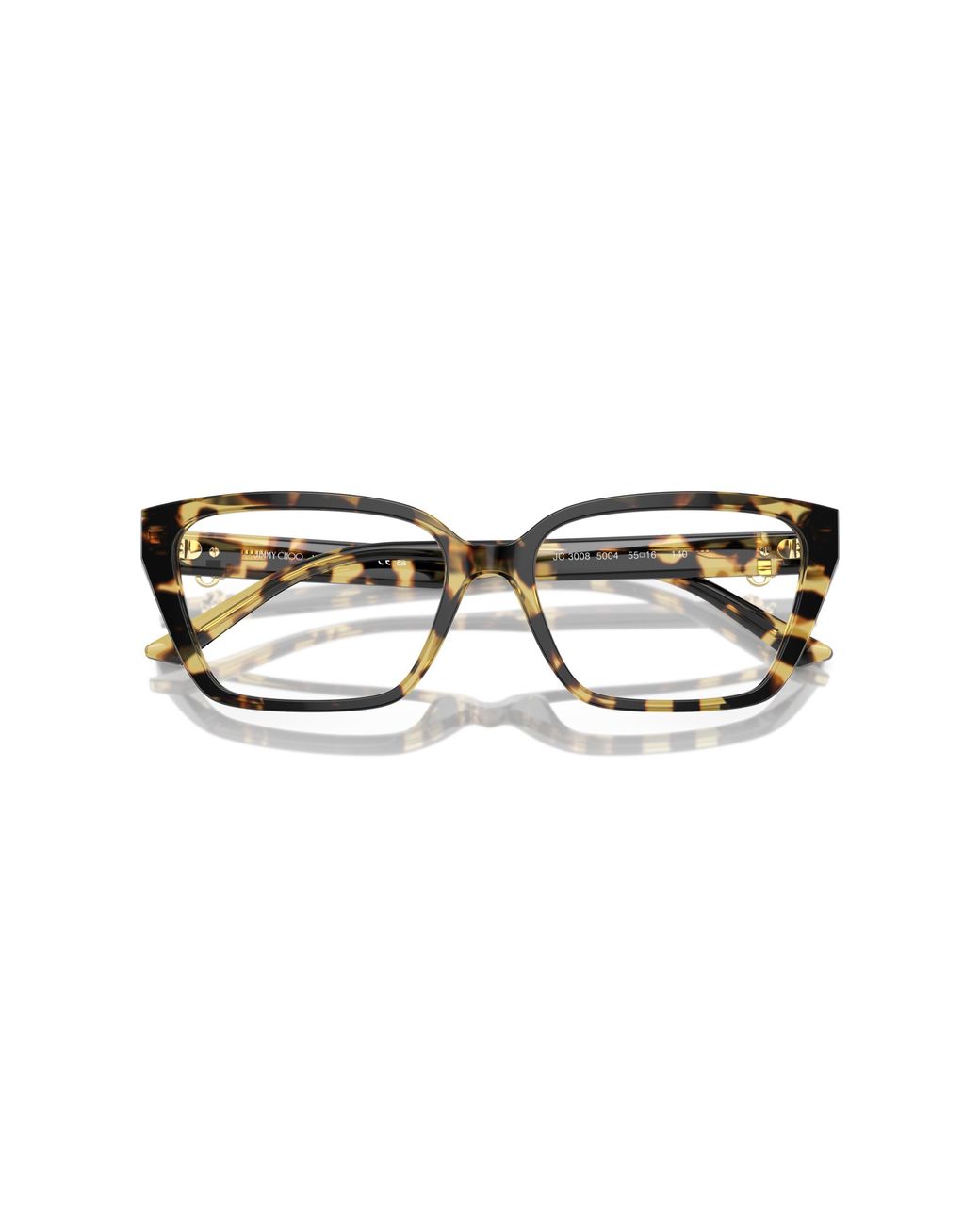 Jimmy Choo Black Jc3008 5004 Optical Frames Acetate Cat Eye