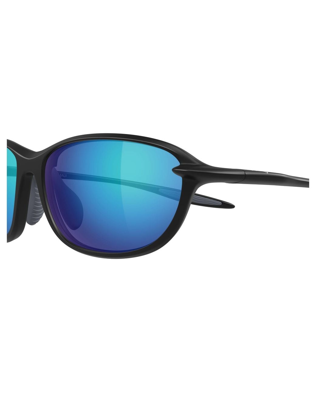 Maui Jim Black Mj0340Sa 002 Occhiali Da Sole Bio-Iniettato Blu Geometrica