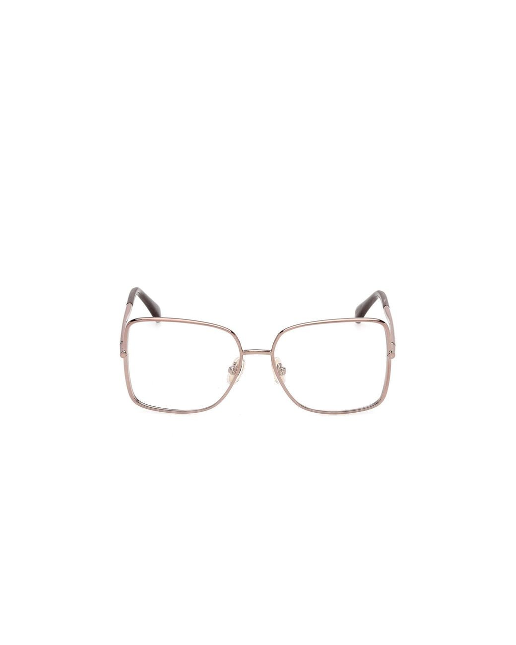 Max Mara Black Mm5257 34 Optical Frames Metal Squared Normal
