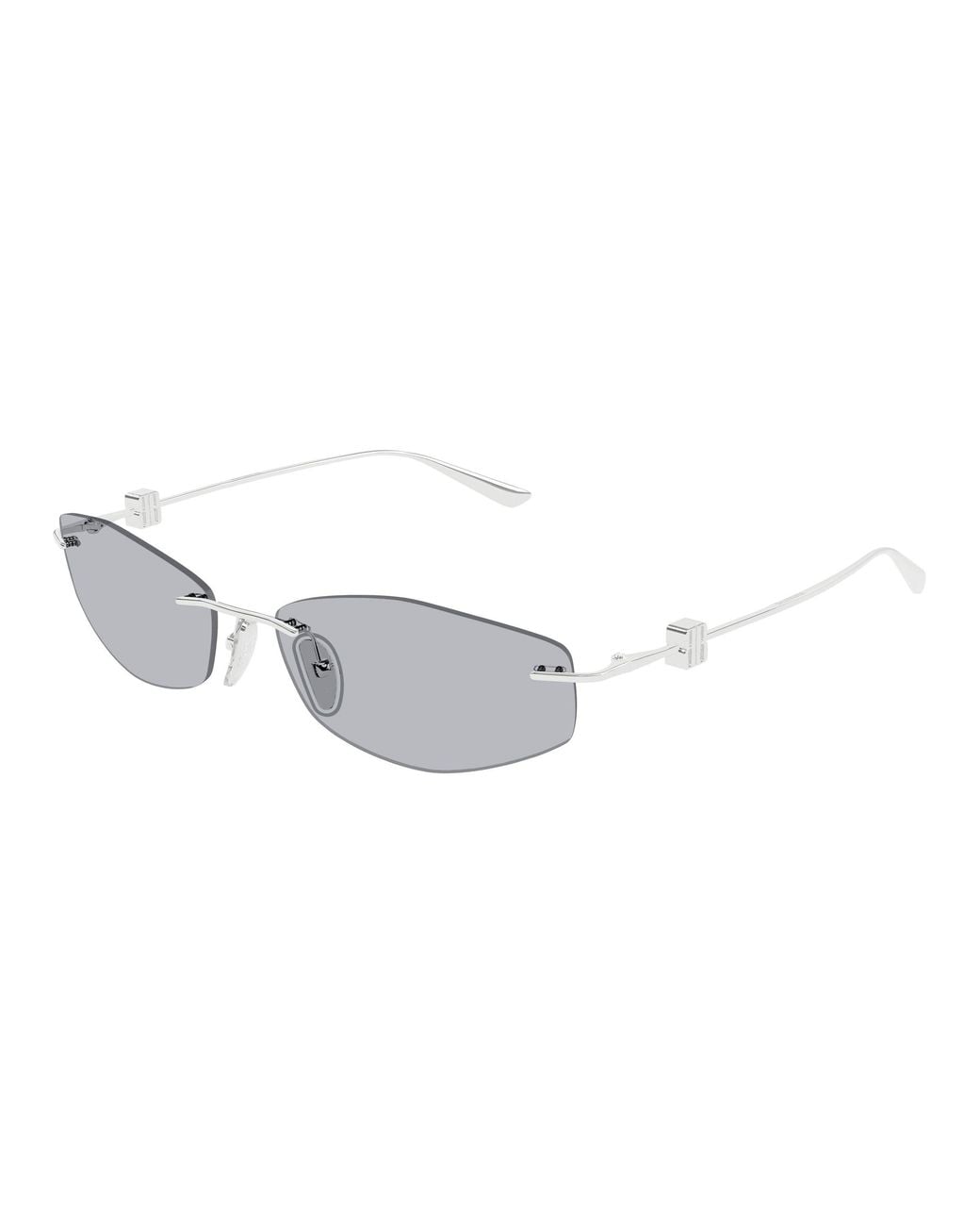 Balenciaga Black Bb0535S 004 Sunglasses Metal Geometric