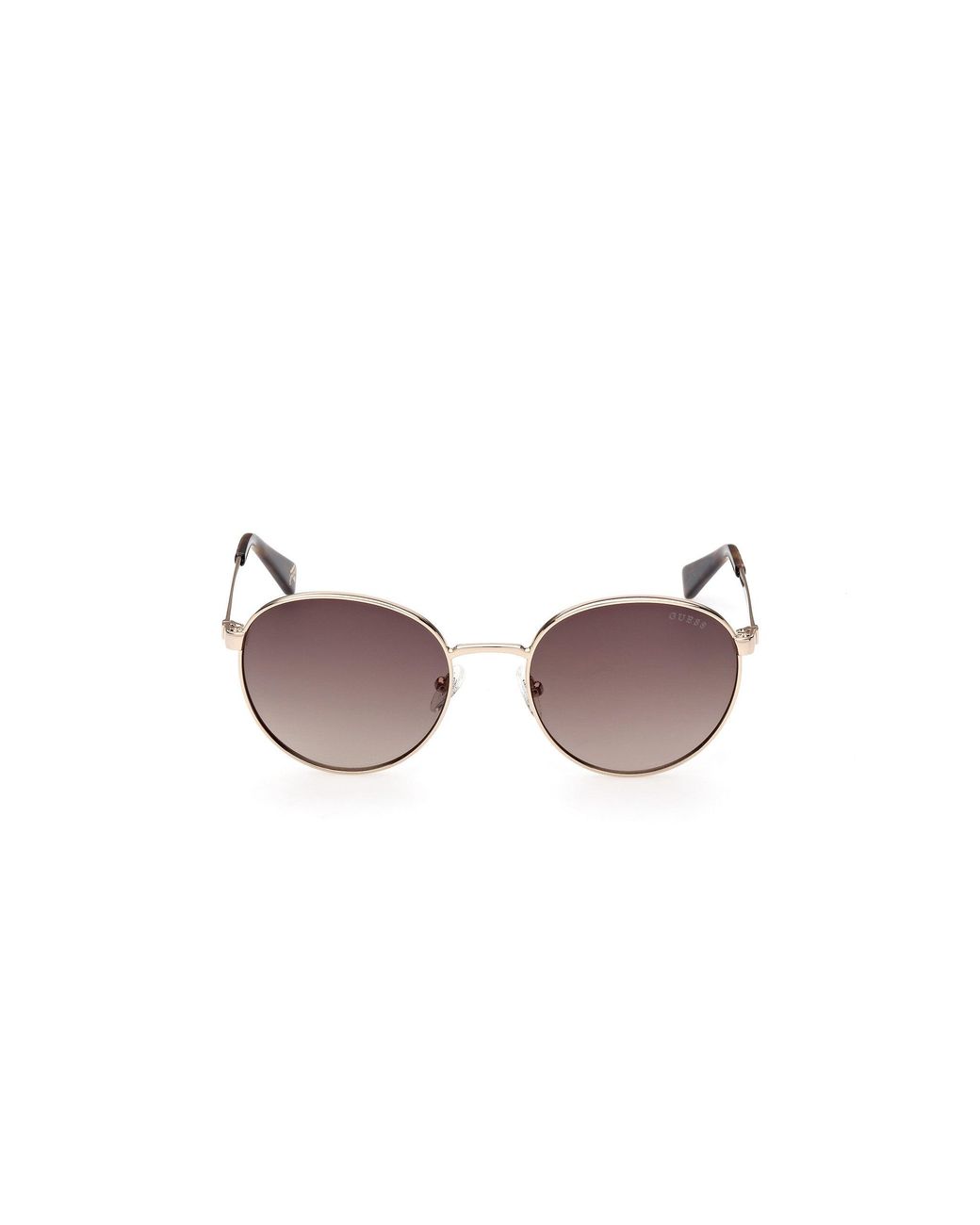 Guess Black Gu5214 32F Sunglasses Metal Round Normal Shaded