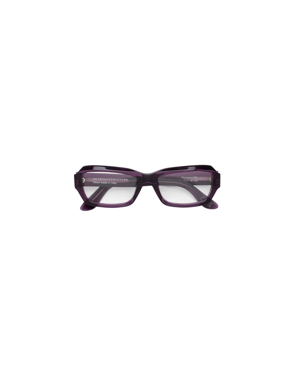 Retrosuperfuture Black Jg6 Numero 134 Melanzana Optical Frames Acetate Squared