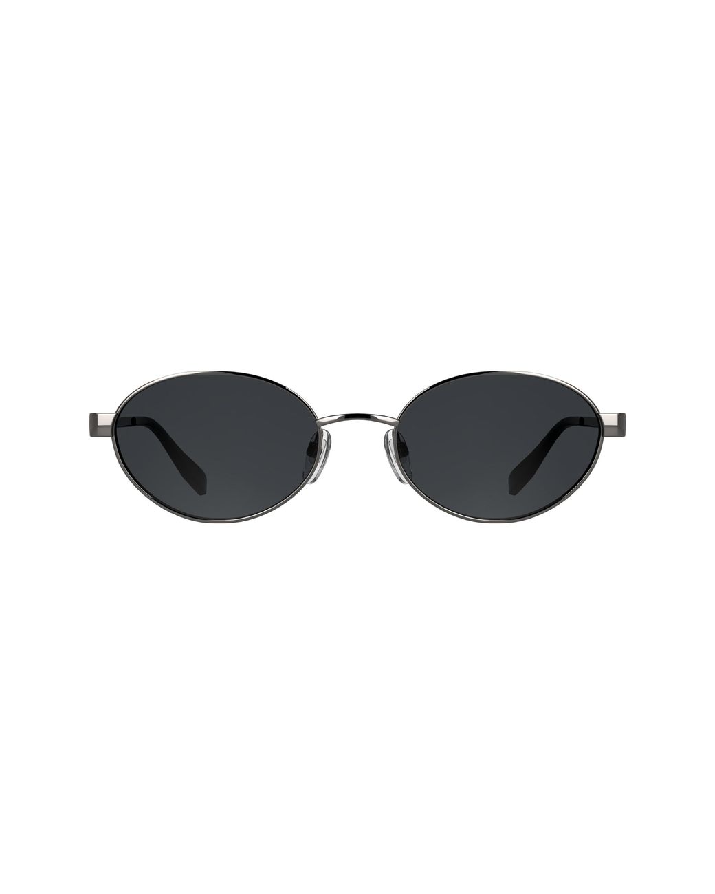 Karl Lagerfeld Black Kl366S 021 Sunglasses Metal Smoke Round Normal
