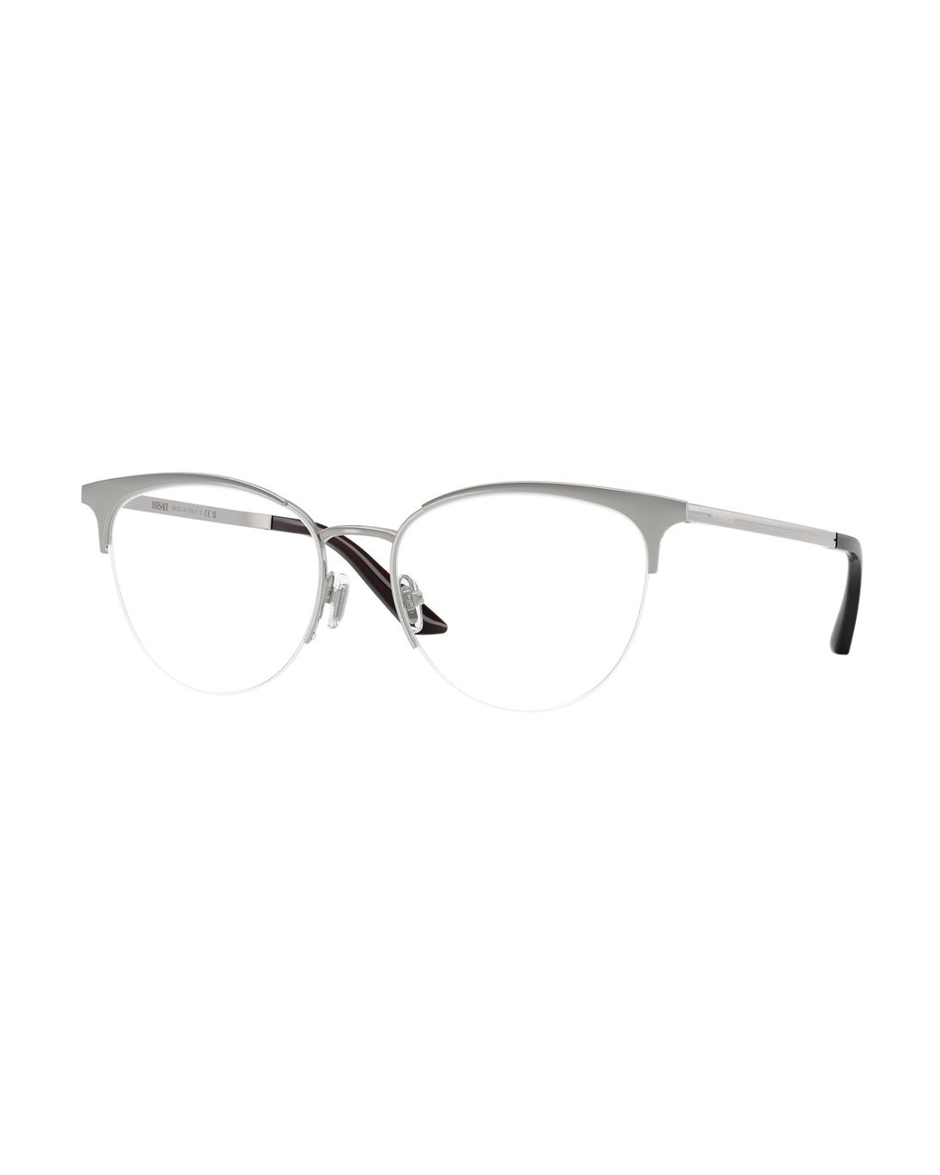 Versace Black Ve1321 1526 Optical Frames Metal Transparent Cat Eye Normal