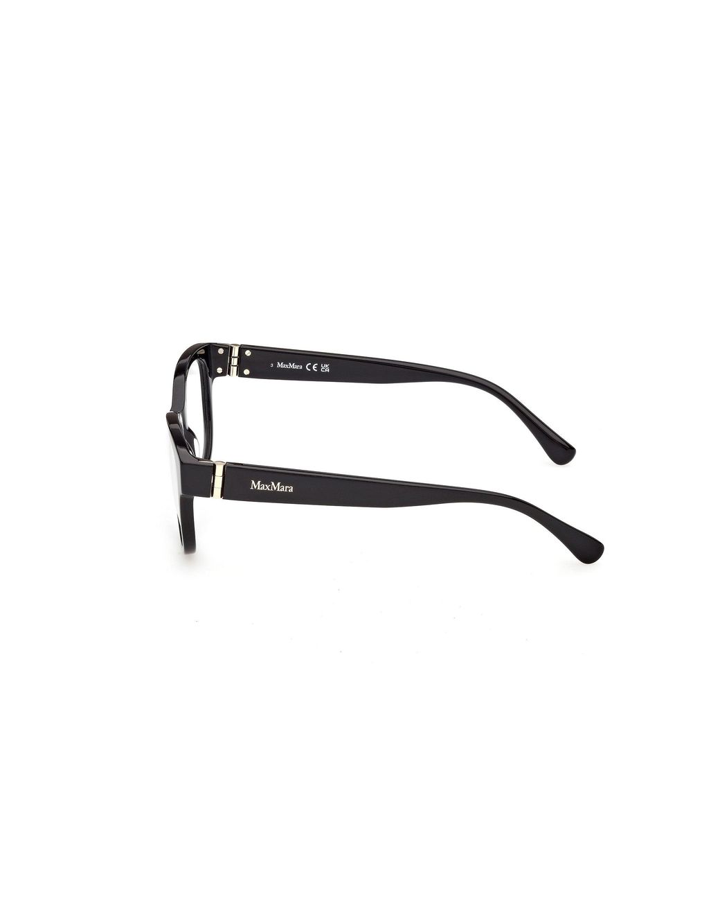 Max Mara Black Mm5229 001 Optical Frames Acetate Round Normal