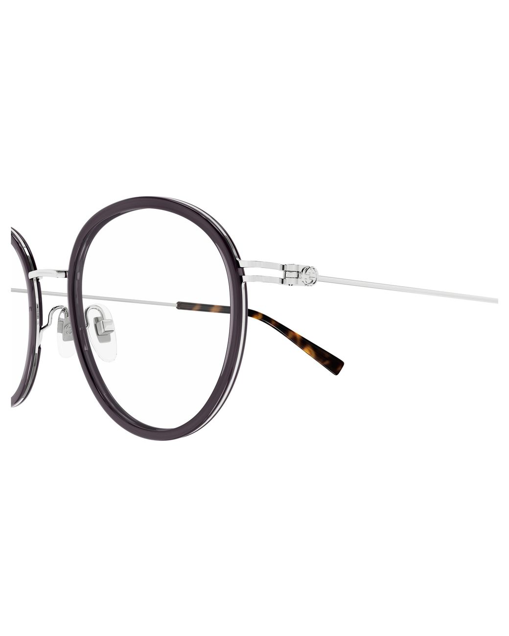 Gucci Black Gg1851Oa 007 Optical Frames Injected Transparent Round