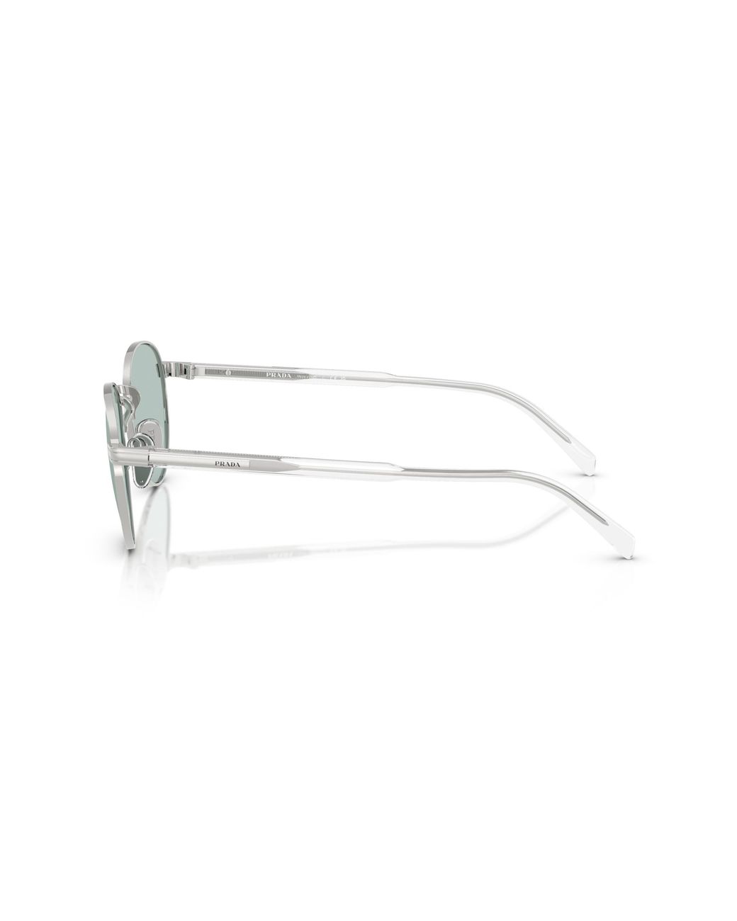 Prada Black Pr B51S 1Bc40N Sunglasses Metal Round Normal for men