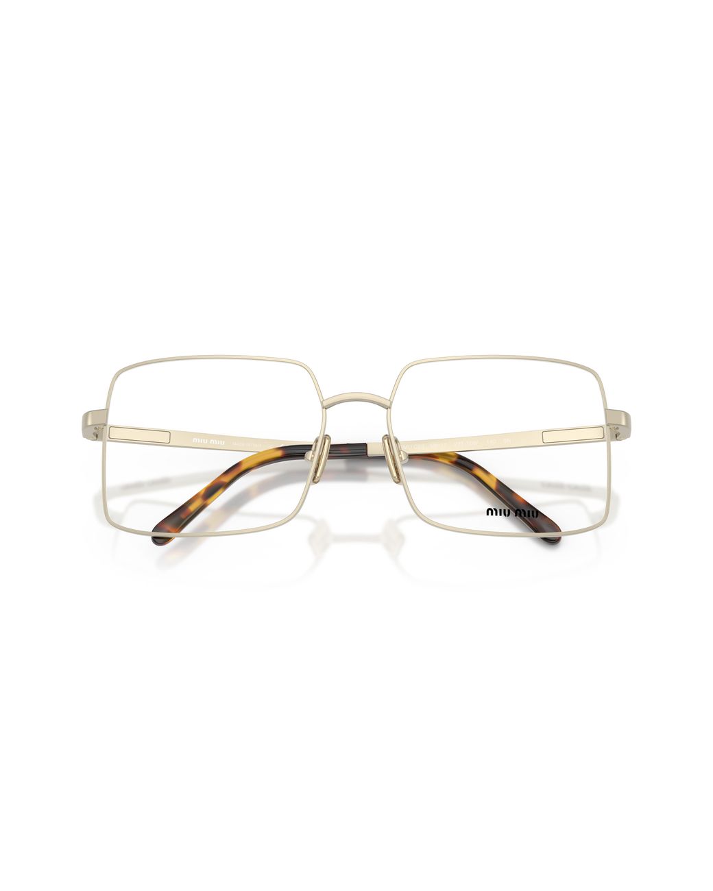 Miu Miu Black Mu C53S 27T10W Optical Frames Steel Transparent Geometric Normal