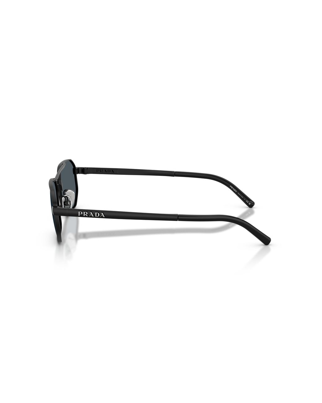 Prada Black Pr D53S 7Ab70B Sunglasses Metal Geometric Normal for men