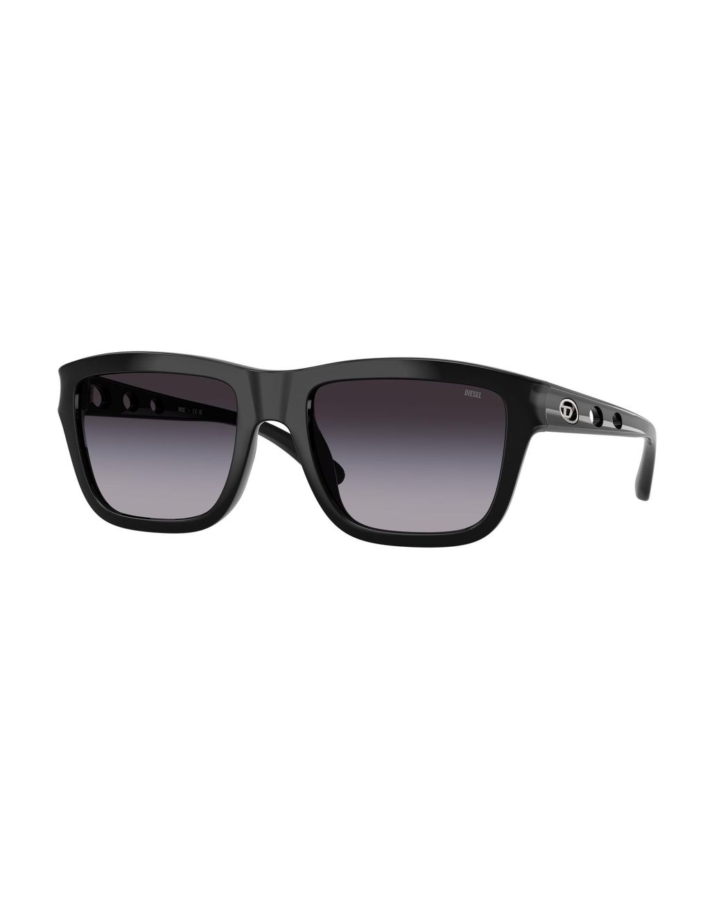 DIESEL Black Dl3006U 20018G Sunglasses Injected Squared Normal Shaded