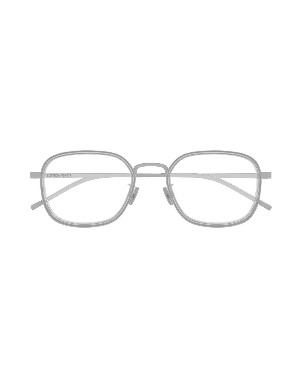 Bottega Veneta Black Bv1427Oa 004 Optical Frames Titanium Transparent Squared