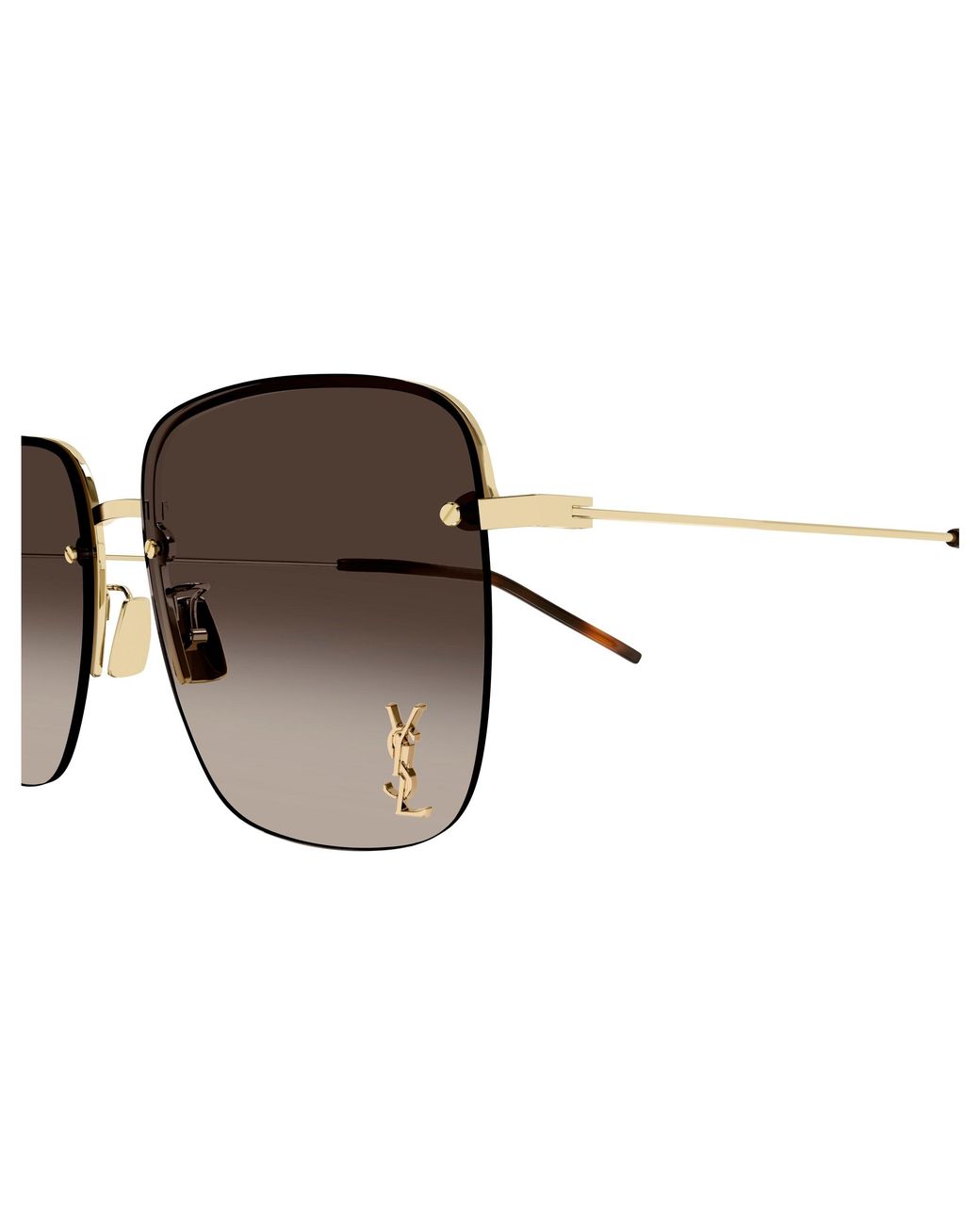 Saint Laurent Black Sl 312 M 008 Sunglasses Metal Squared Normal Shaded