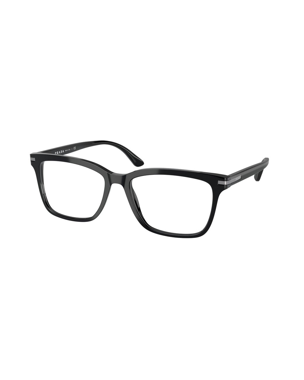 Prada Black Pr 14Wv 1Ab1O1 Optical Frames Acetate Squared Normal for men