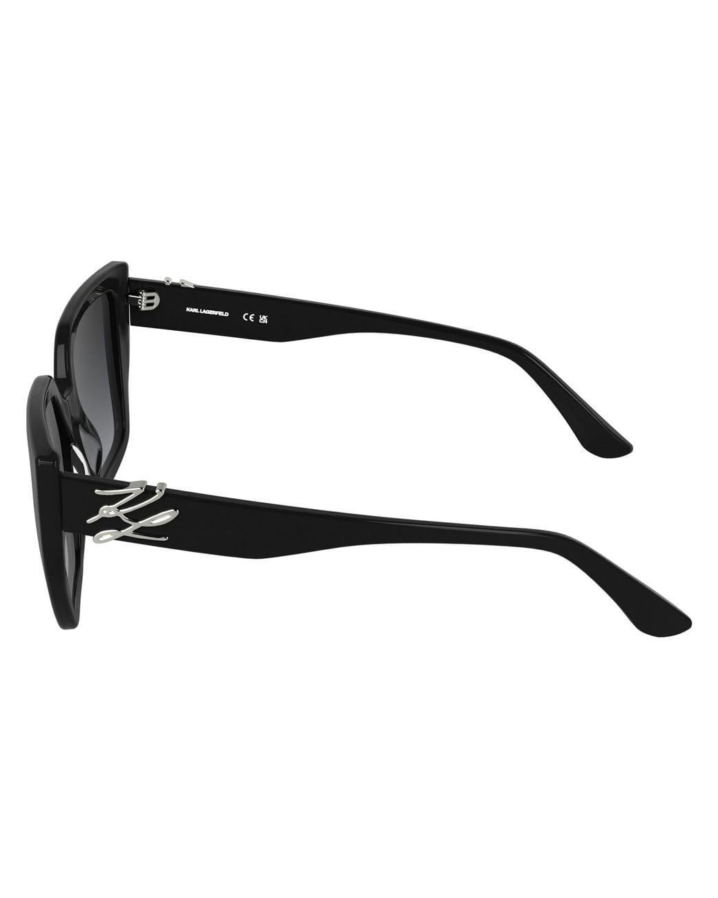 Karl Lagerfeld Black Kl6221S 001 Sunglasses Acetate Cat Eye Normal