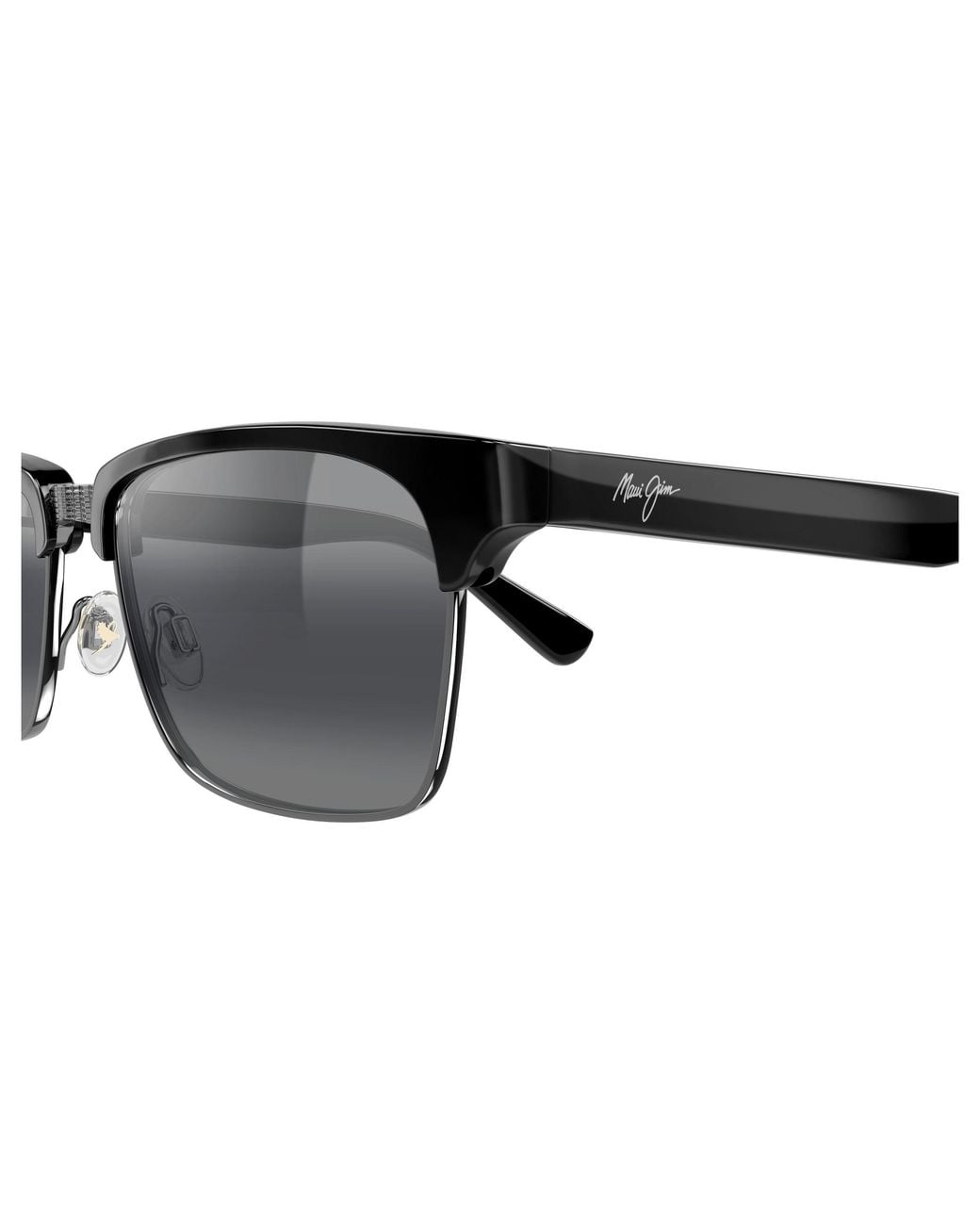 Maui Jim Black Mj0354S 001 Occhiali Da Sole Bio-Iniettato Grigio Squadrata