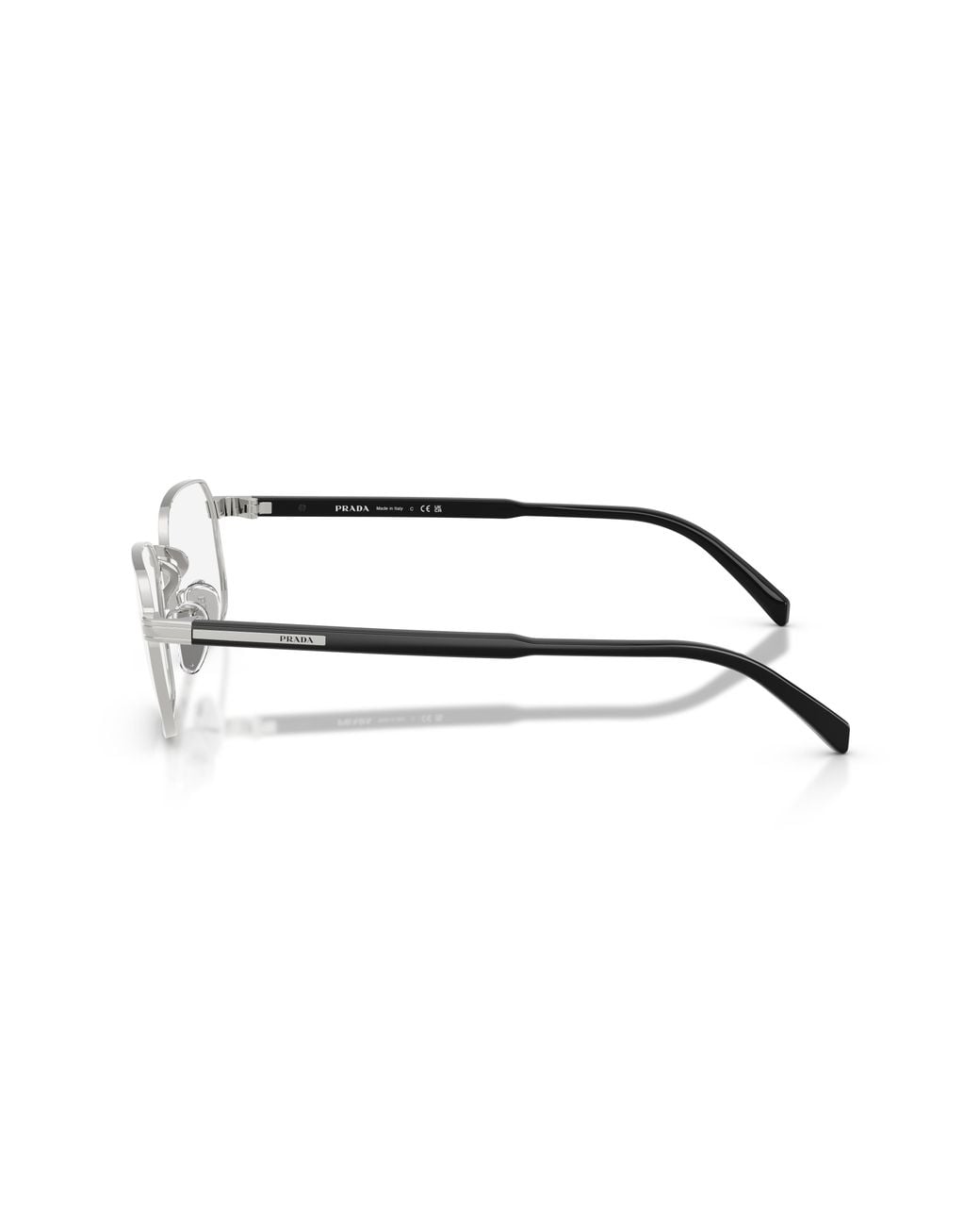 Prada Black Pr C50Vd 1Bc1O1 Optical Frames Metal Pillow Normal for men