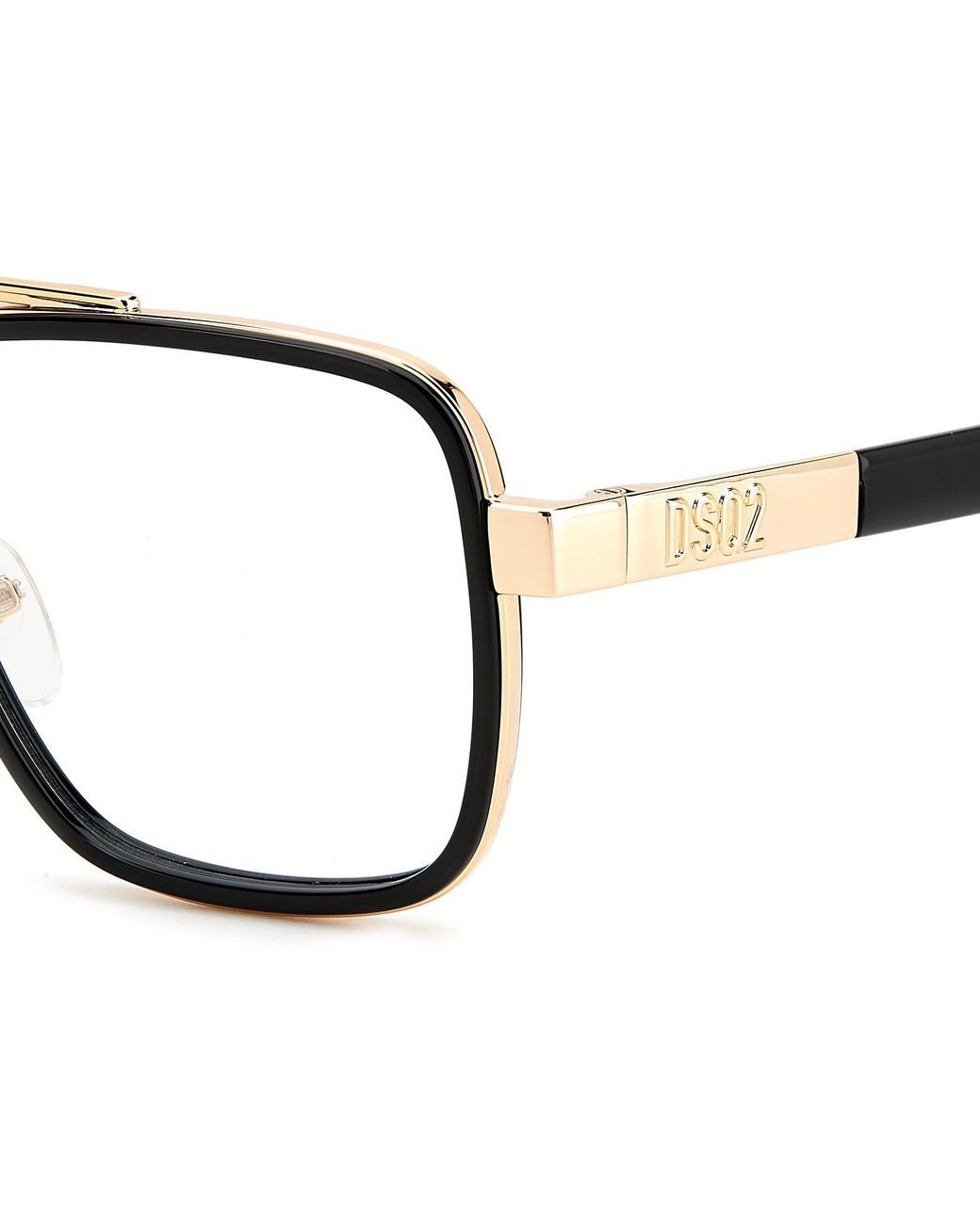 DSquared² Black D2 0064 Rhl Optical Frames Acetate Squared for men