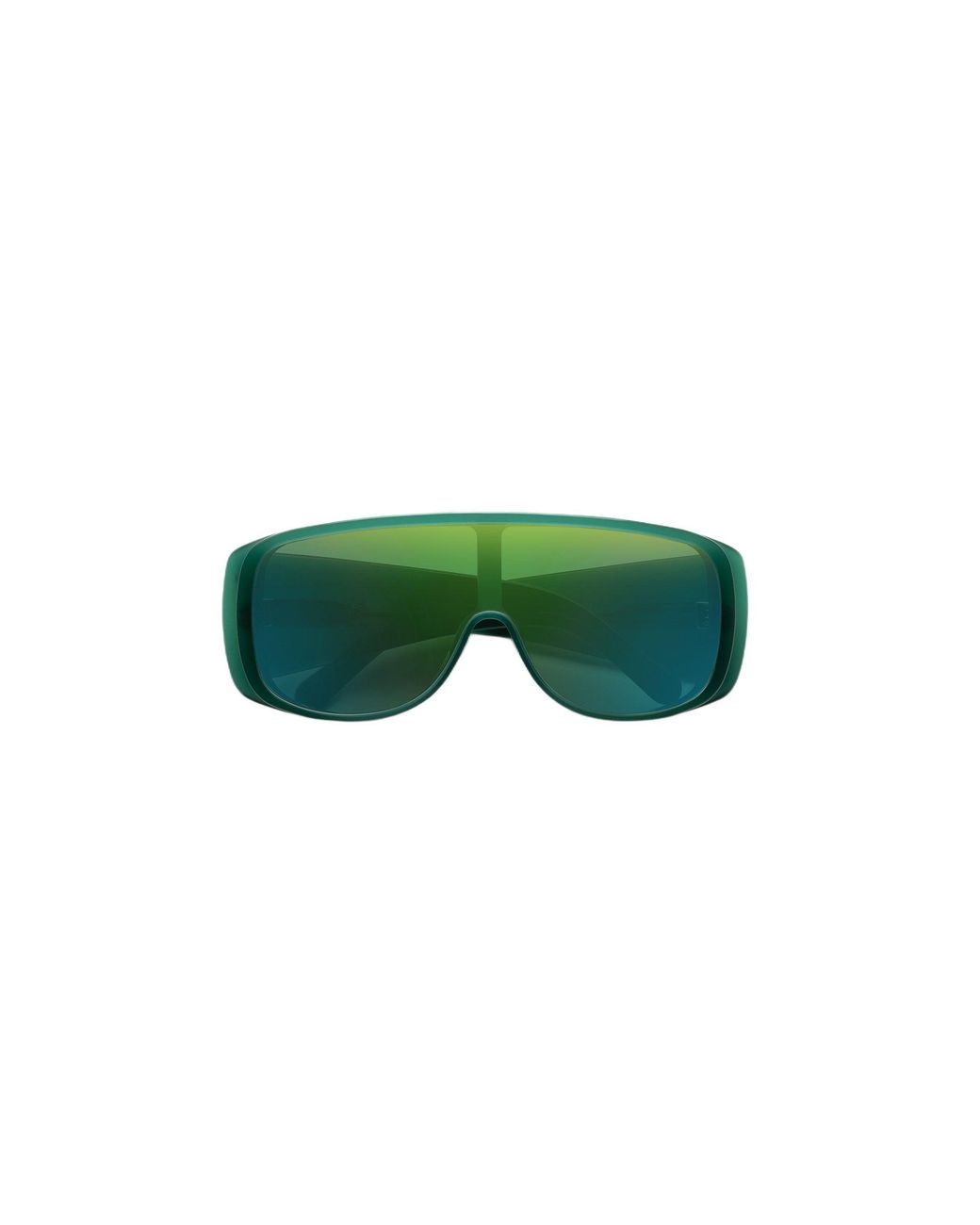 MM6 by Maison Margiela Green Z8O Margiela Mm6 Mask Occhiali Da Sole Acetato Maschera Specchiato