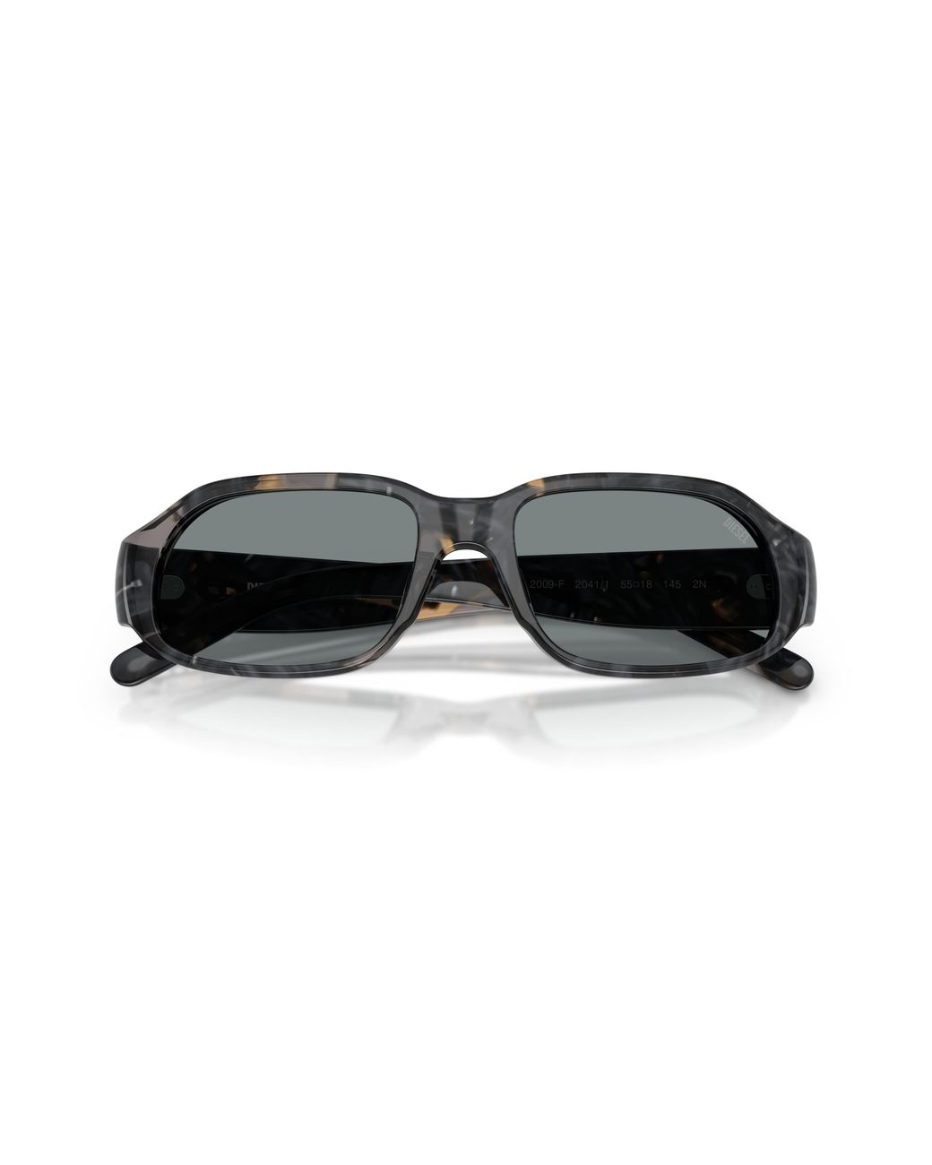 DIESEL Black Dl2009F 2041/1 Sunglasses Acetate Squared Normal