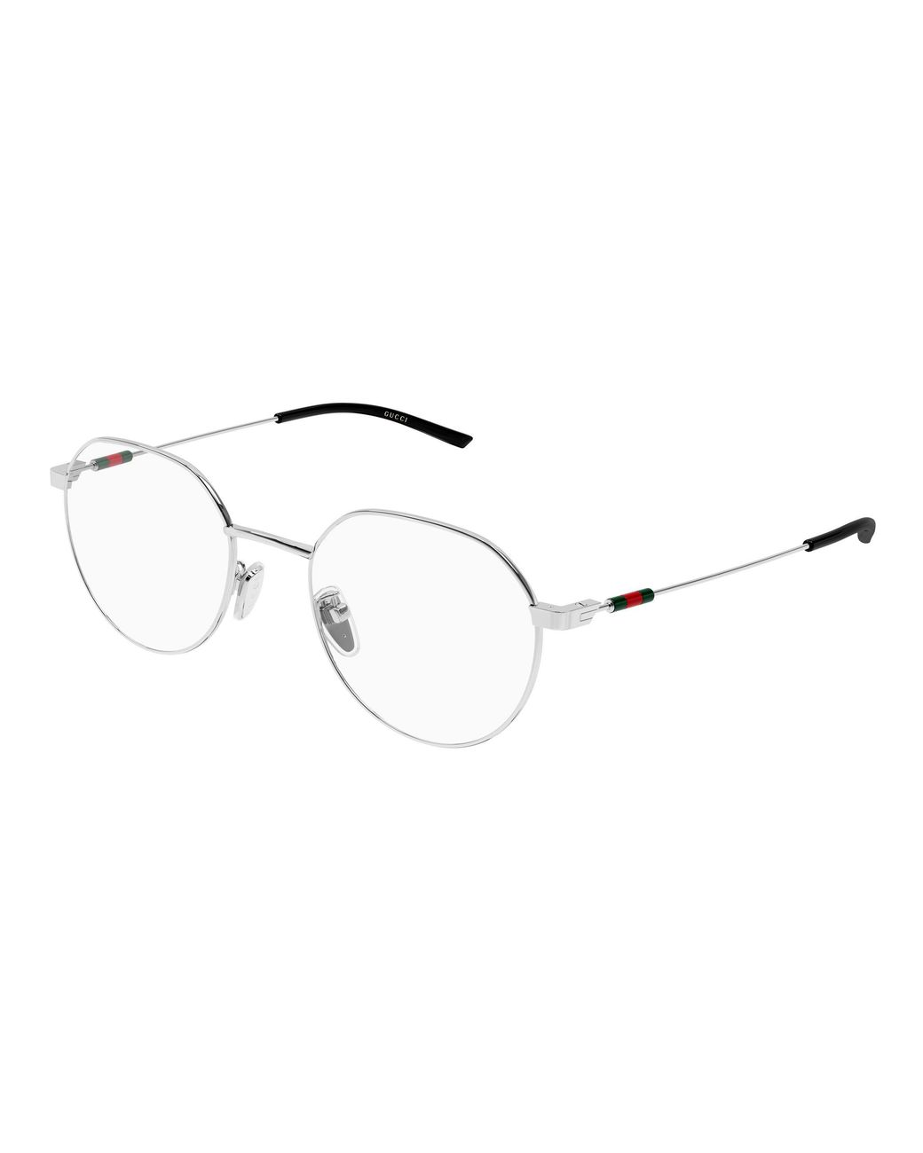 Gucci Black Gg2141Ok 001 Optical Frames Metal Transparent Round
