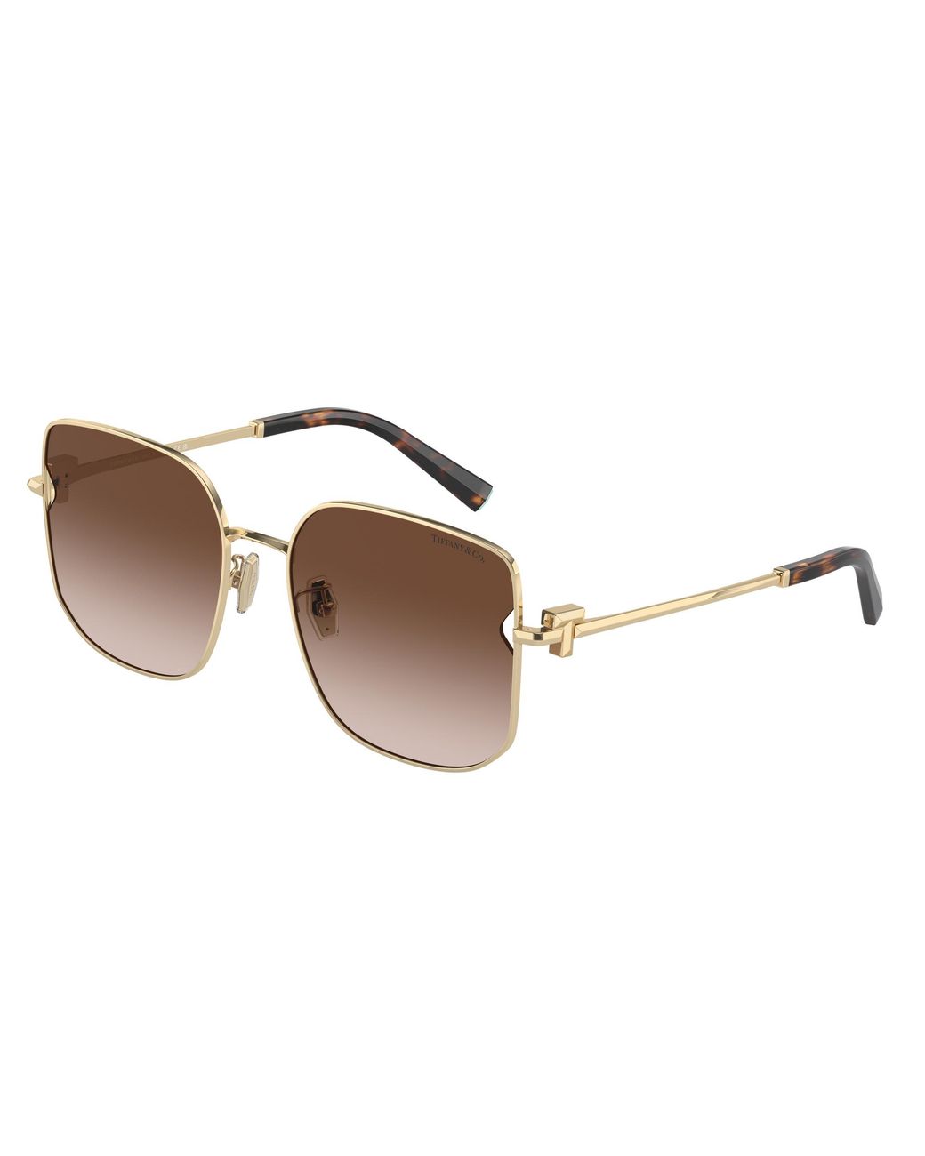 Tiffany & Co Black Tf3105D 61893B Sunglasses Steel Squared Normal Shaded