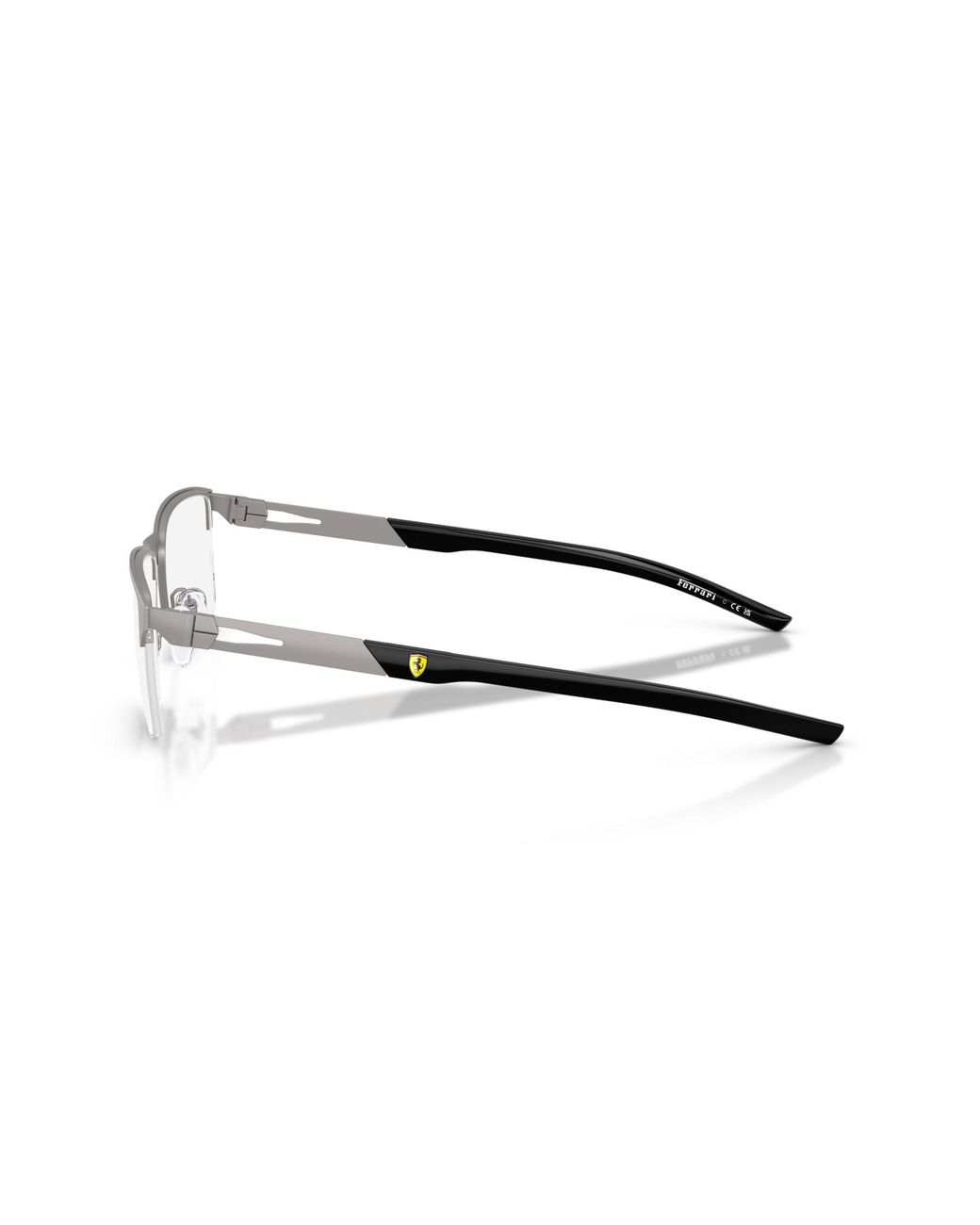 FERRARI SCUDERIA Black Fz7009 115 Optical Frames Metal Squared Normal for men