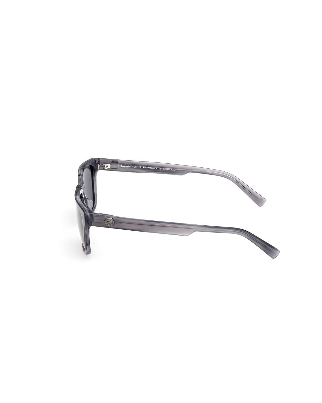 Timberland Black Tb00099 64D Sunglasses Acetate Smoke Squared Polarized for men