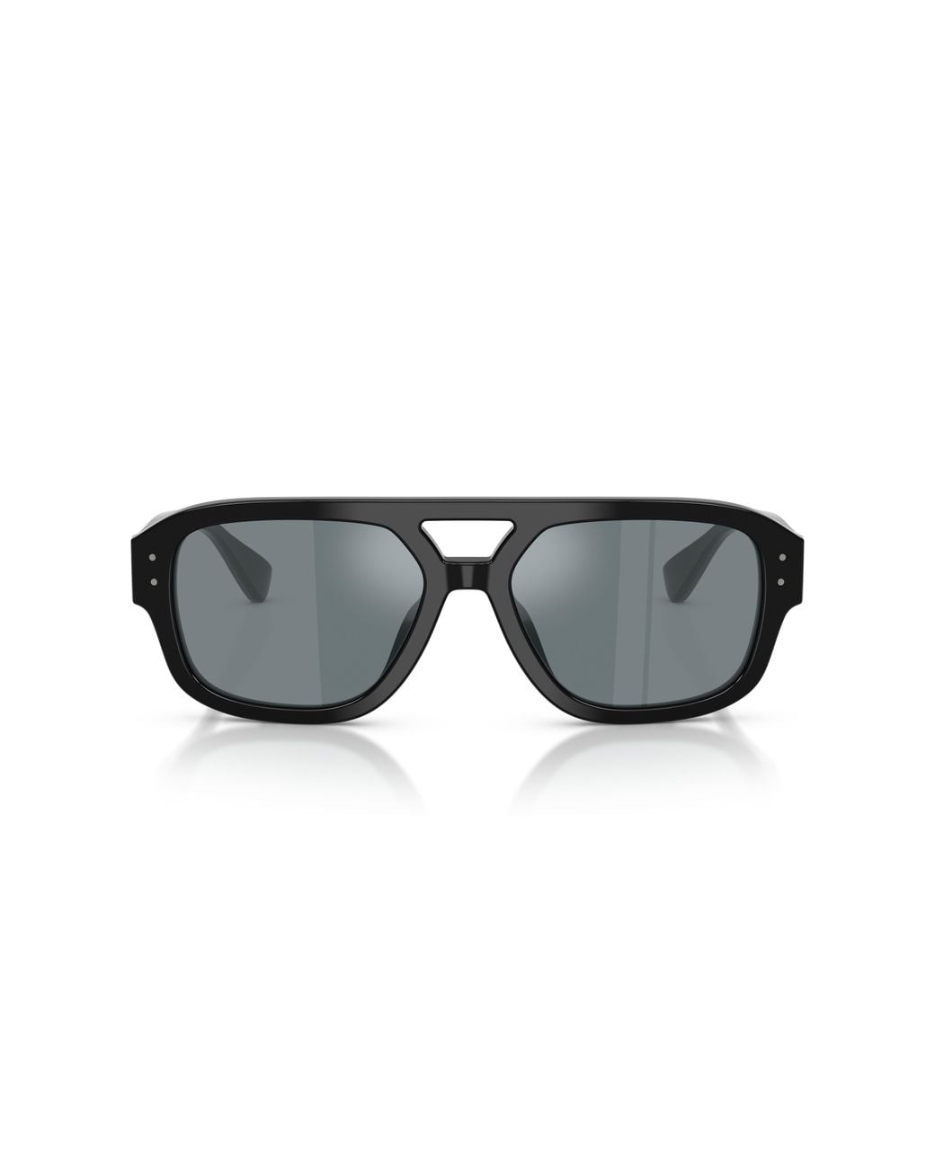 Dolce & Gabbana Black Dg4561 501/6G Sunglasses Acetate Pilot Mirror for men