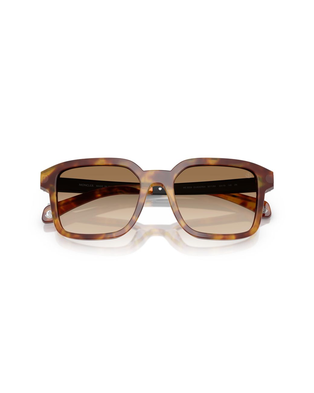 Moncler Black Me6006 Quaderna 301189 Sunglasses Acetate Squared Normal Nuanced
