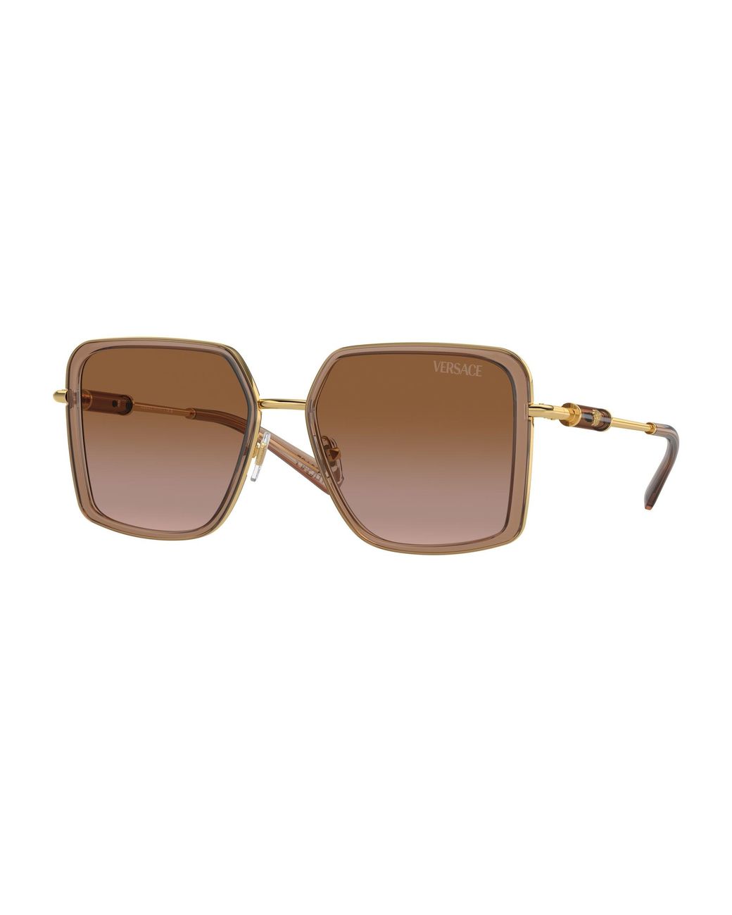 Versace Black Ve2261 100213 Sunglasses Metal Squared Normal Shaded