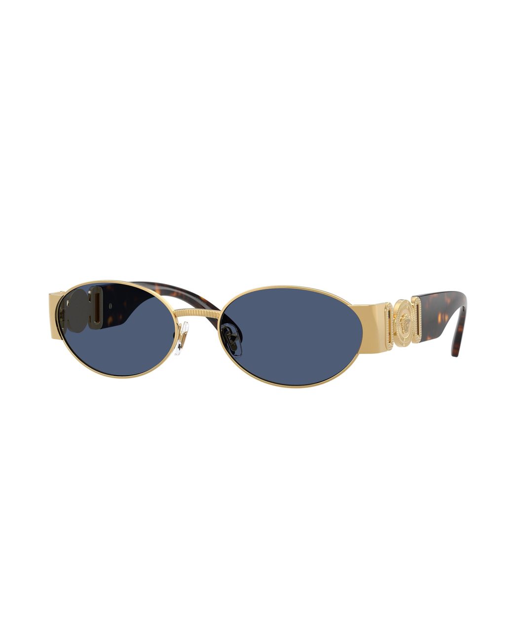 Versace Black Ve2299 100280 Sunglasses Metal Round Normal for men