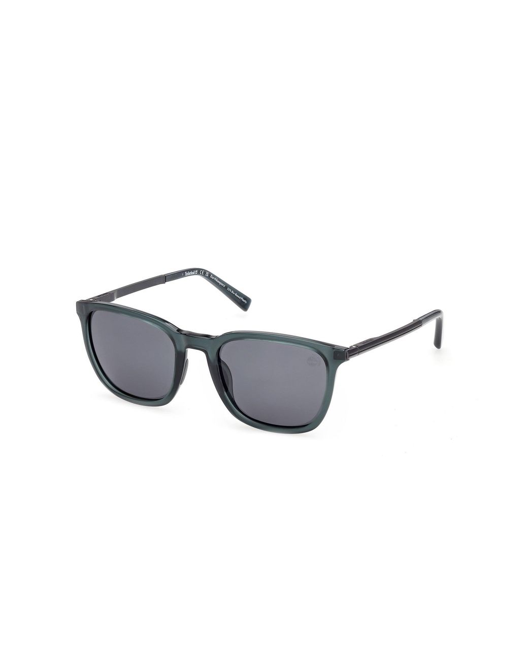 Timberland Black Tb00087 92D Sunglasses Injected Smoke Squared Polarized for men