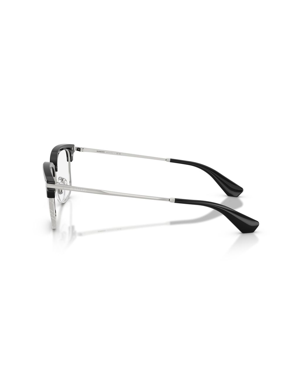 Burberry Black Be2468 3001 Optical Frames Injected Transparent Squared Normal for men