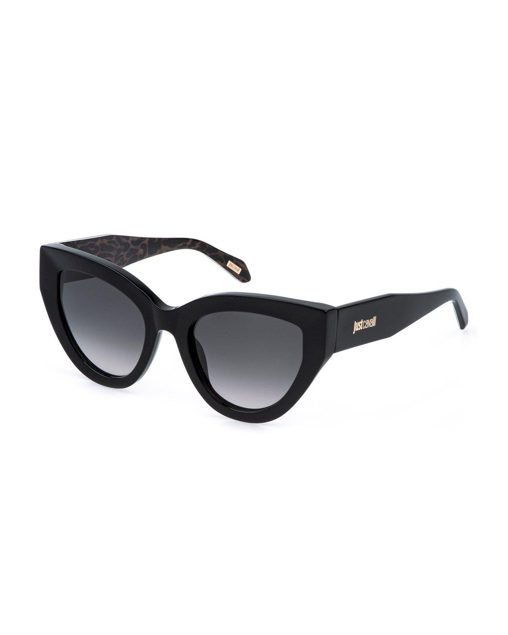 Just Cavalli Black Sjc143 700K Sunglasses Acetate Smoke Butterfly Normal Shaded