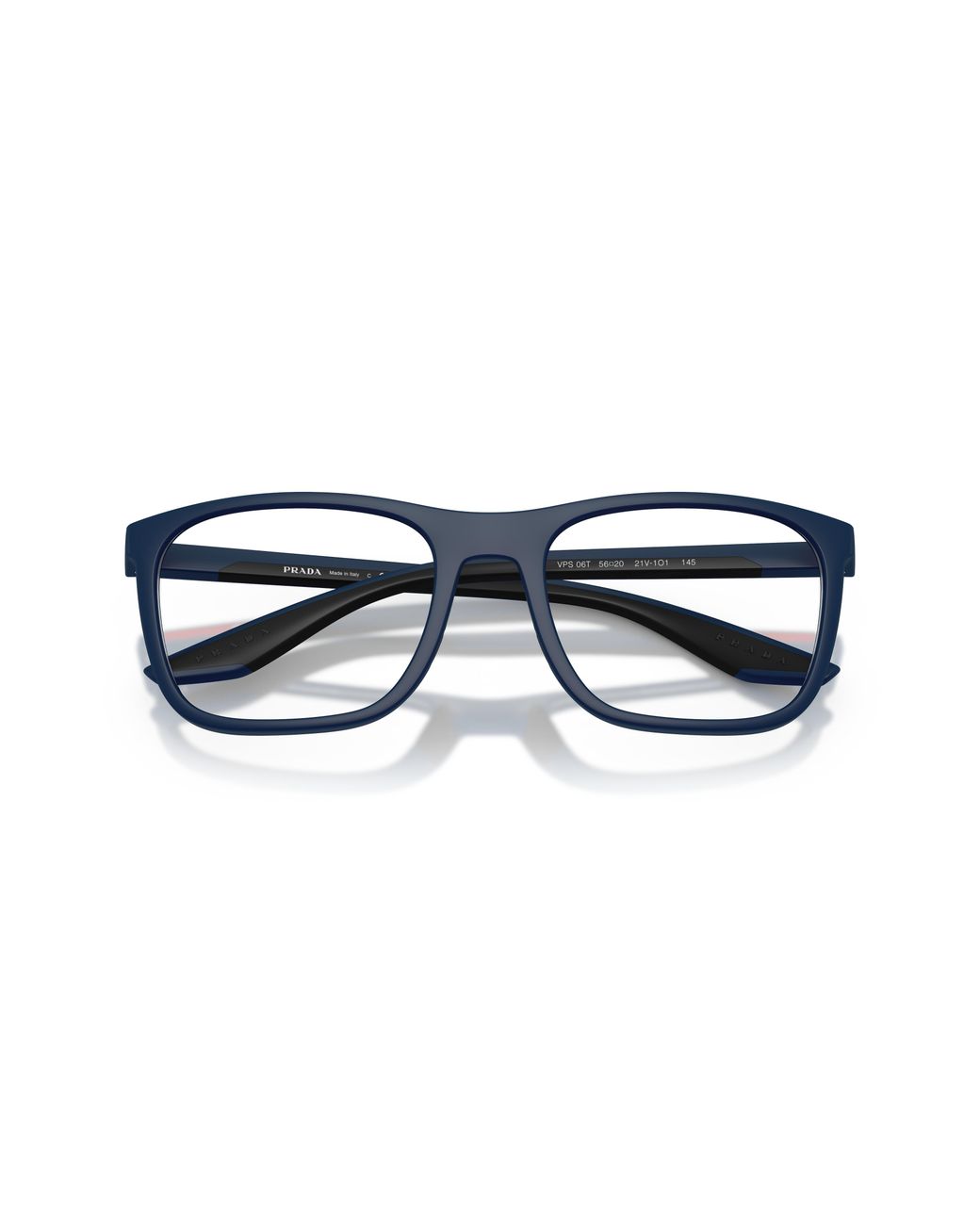 Prada Linea Rossa Black Ps 06Tv 21V1O1 Optical Frames Injected Transparent Geometric Normal for men