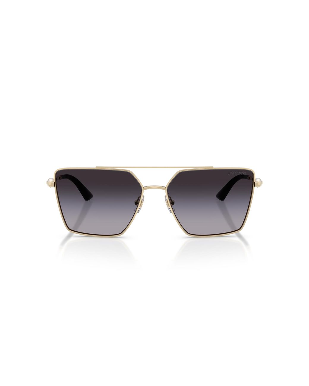 Jimmy Choo Black Jc4016Hb 30068G Sunglasses Metal Squared Normal Shaded