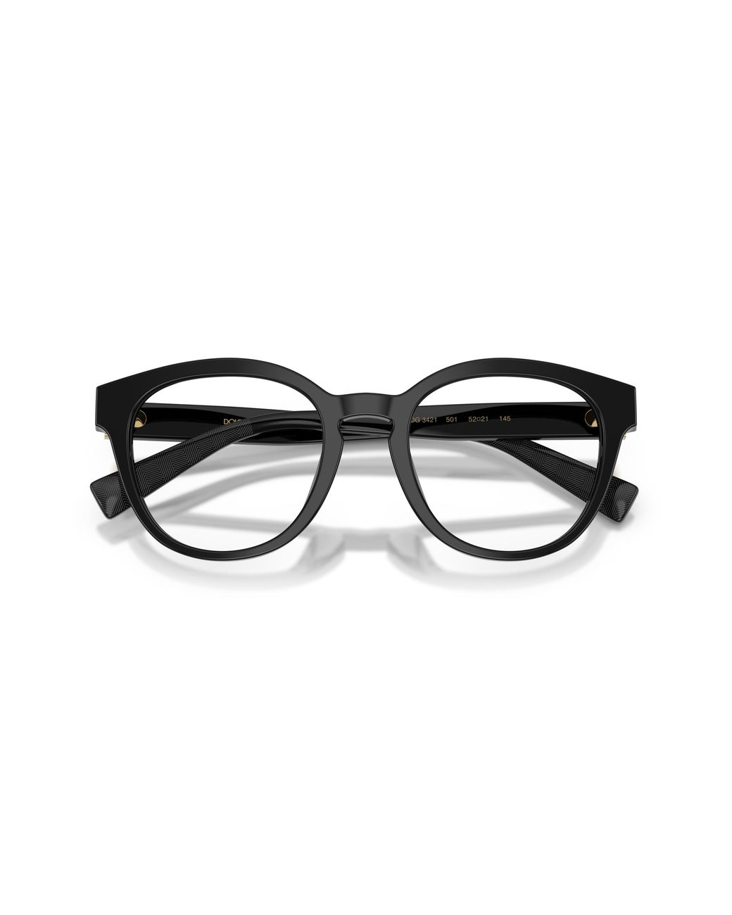 Dolce & Gabbana Black Dg3421 501 Optical Frames Acetate Pantos Normal for men